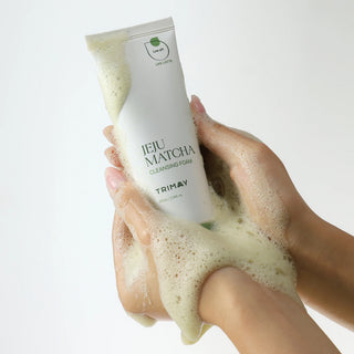 Spuma de curatare cu pH scazut si extract de matcha, Jeju Matcha, Trimay, 100 ml