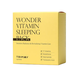 Pachet masti noapte pentru luminozitate si revitalizare, Wonder Vitamin, Trimay, 3 g x 20 buc