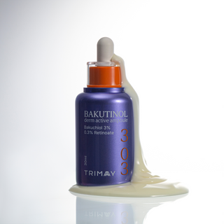 Ser antirid cu 3% bakuchiol & 0.3% Retinoate, Bakutinol Derm Active, Trimay, 30 ml