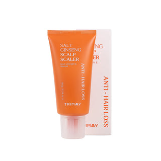 Exfoliant pentru scalp pe baza de sare, cu ginseng si complex de fermenti, pentru curatare profunda, Salt Ginseng Anti-Hair Loss Salp Scaler, Trimay, 180 ml