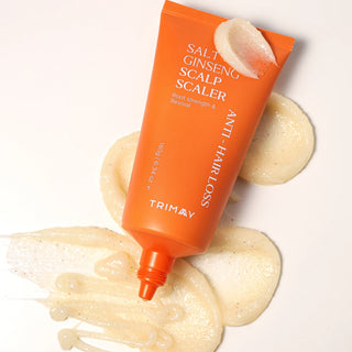 Exfoliant pentru scalp pe baza de sare, cu ginseng si complex de fermenti, pentru curatare profunda, Salt Ginseng Anti-Hair Loss Salp Scaler, Trimay, 180 ml