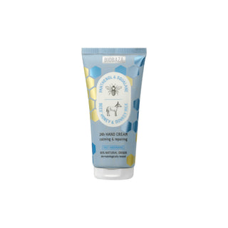 Crema de maini calmanta & reparatoare, cu lapte de magarita, 24 h, Bees & Donkey, Biobaza, 50 ml