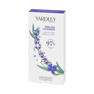 Set duo 1 x 100 g pudra de corp si 1 x 120 g sapun cu parfum de lavanda englezeasca, English Lavender Collection, Yardley, 2 articole