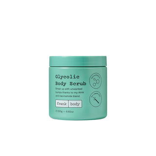 Exfoliant pentru corp Glycolic, cu AHA & niacinamida, pentru piele luminoasa, Frank Body, 250 g