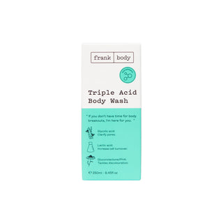 Gel de dus exfoliant Triple Acid, cu efect clarifiant și iluminator, Frank Body, 250 ml
