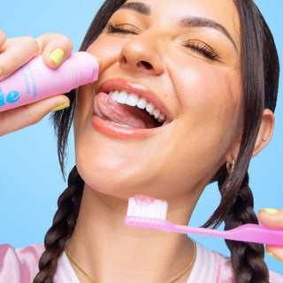 Pasta de dinti cu fluor si aroma de vata de zahar, Cotton Candy, Hismile, 60 g