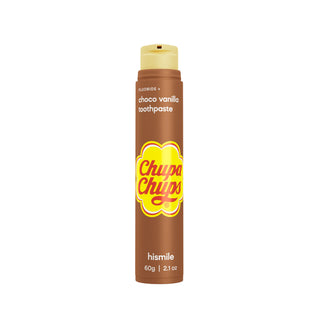 Pasta de dinti cu fluor si aroma de ciocolata & vanilie, Chupa Chups Choco Vanilla, Hismile, 60 g