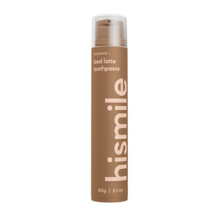 Pasta de dinti cu fluor si aroma de cafea cu lapte, Iced Latte, Hismile, 60 g