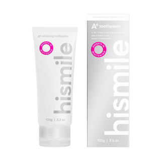2 in 1 Pasta de dinti cu tehnologie pro albire si aroma de menta, A+ Whitening, Hismile, 100 g