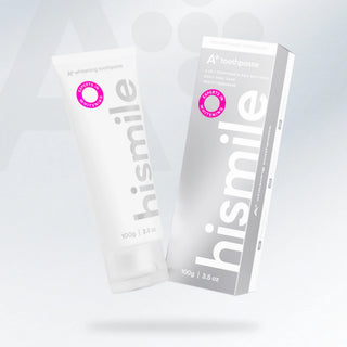 2 in 1 Pasta de dinti cu tehnologie pro albire si aroma de menta, A+ Whitening, Hismile, 100 g