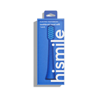 Rezerva periuta electrica cu peri moi, culoare Blue, Hismile, 1 articol
