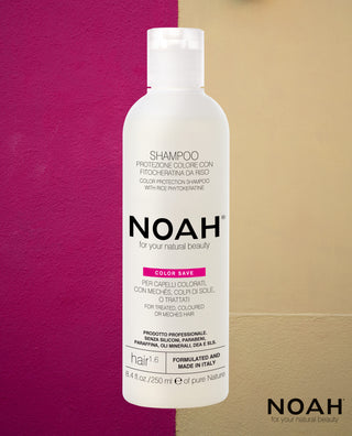 Sampon cu fitocheratina de orez pentru par vopsit (1.6), Noah, 250 ml