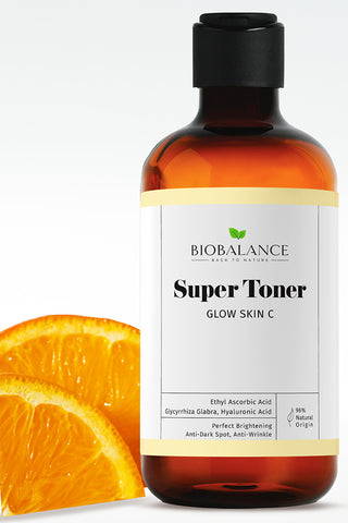 Super Toner Glow Skin C, Antirid si Iluminator, Impotriva Petelor Pigmentare, pentru Toate Tipurile de Ten, Bio Balance 250 ml