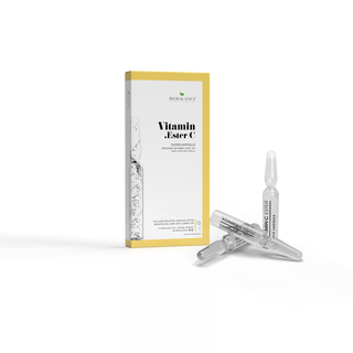 Vitamin Ester C Fiole concentrate cu efect de lifting si luminozitate, cu acid ascorbic 15%, Bio Balance, 10 x 2 ml