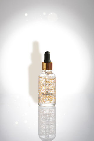 Super Serum 24K Gold & Peptide, cu Fulgi de Aur + Matrixyl 2%, pentru Conturul Ochilor si Riduri de Expresie, Bio Balance, 30 ml