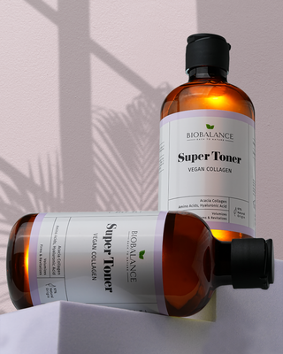 Super Toner Vegan Collagen, pentru Fermitate, Volumizare si Revitalizare, pentru Toate Tipurile de Ten, Bio Balance, 250 ml