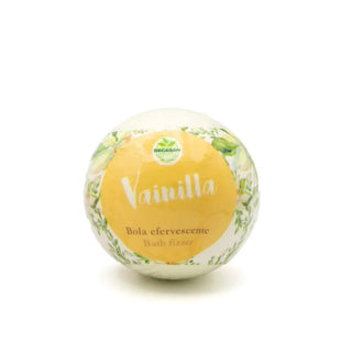 Bila de baie Becasan cu parfum de vanilie, pe fundal alb