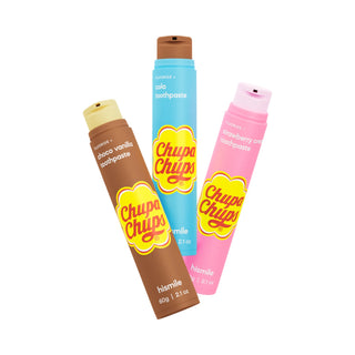 Pasta de dinti cu fluor si aroma de capsune & frisca, Chupa Chup Strawberry & Cream, Hismile, 60 g