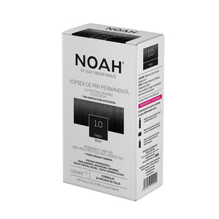 Vopsea de par naturala, Negru, 1.0, Noah, 140 ml