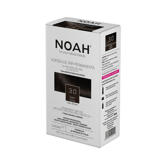 Vopsea de par naturala, Saten inchis, 3.0, Noah, 140 ml