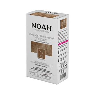 Vopsea de par naturala, Blond auriu, 7.3, Noah, 140 ml