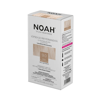 Vopsea de par naturala, Blond foarte deschis, 9.0, Noah, 140 ml