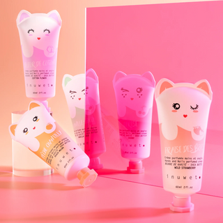 Crema hidratanta pentru maini si unghii cu parfum de floare de bumbac Fleur de Coton Inuwet