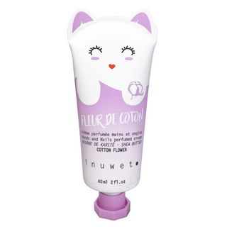 Crema hidratanta pentru maini si unghii cu parfum de floare de bumbac Fleur de Coton Inuwet