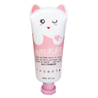 Crema hidratanta pentru maini si unghii, cu parfum de fragi Fraise des Bois Inuwet