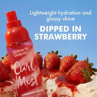 Umberto Giannini Curl Jelly Strawberry Glaze Spray parfumat hidratant pentru parul cret, 150 ml