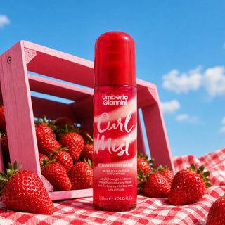 Umberto Giannini Curl Jelly Strawberry Glaze Spray parfumat hidratant pentru parul cret, 150 ml