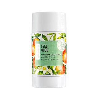 Deodorant stick natural fara aluminiu, cu grapefruit si ceai verde, Feel Good, Biobaza, 50 ml