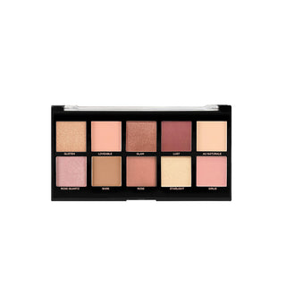 Bare Rose, Paleta Farduri Vegane 10 Nuante, Profusion Cosmetics, 103 gr