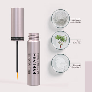 Eyelash Ser pentru Cresterea Genelor, cu Peptide, Biotina si Acid Hialuronic, Bio Balance, 6 ml