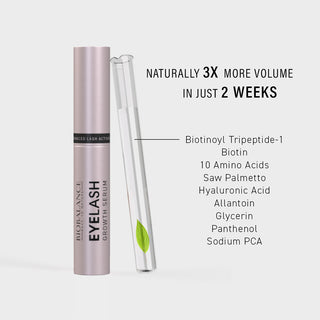 Eyelash Ser pentru Cresterea Genelor, cu Peptide, Biotina si Acid Hialuronic, Bio Balance, 6 ml