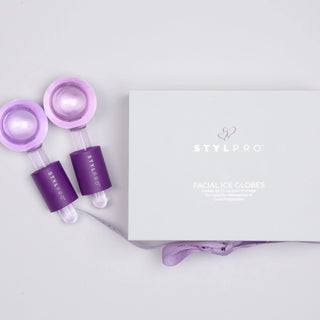 Set 2 globuri cryo vegane pentru masaj facial si tonifierea pielii, Stylpro