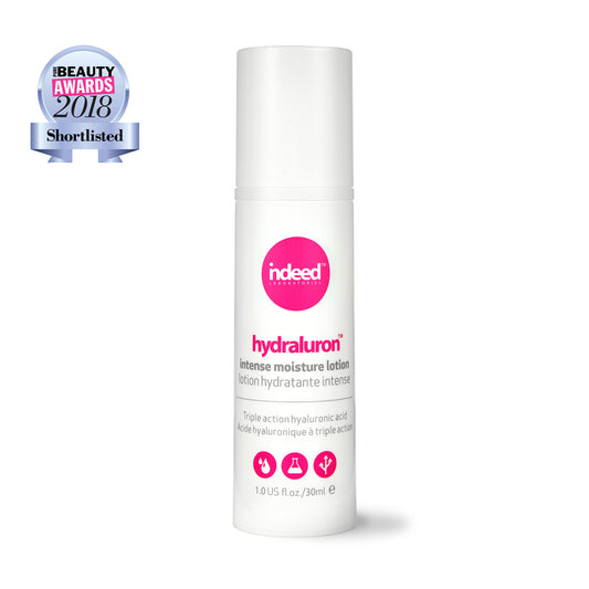 Lotiune faciala extra-hidratanta si protectoare cu triplu efect, Hydraluron, Indeed Laboratories, 30 ml