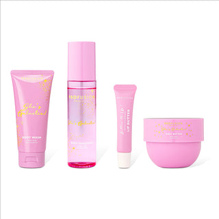 Profusion Cosmetics She's Galactic! set 1 x 100 ml spray parfumat pentru corp, 1 x 150 g unt de corp, 1 x 15 ml balsam de buze Lip Butter, 1 x 90 ml gel de dus