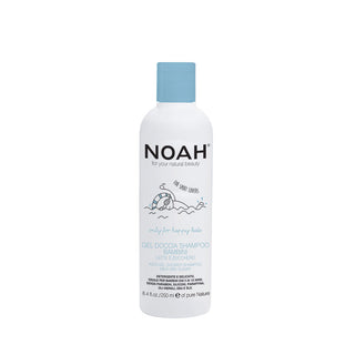 Gel de dus si sampon cu lapte & zahar pentru copii , Noah, 250 ml