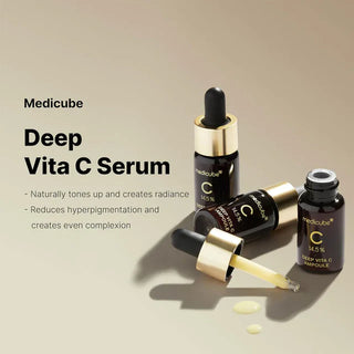 Serum pentru stralucire cu 14.5% Vitamina C si glutationa, Medicube, 3x10 ml