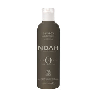 Sampon BIO purificator cu ulei esential de menta pentru par si scalp gras, Noah, 250 ml