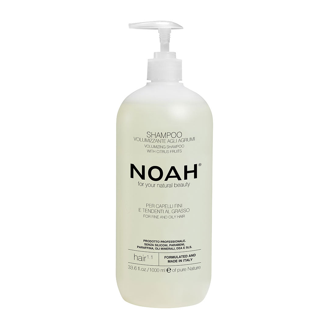 Sampon natural volumizant cu citrice pentru par fin si gras (1.1), Noah, 1000 ml