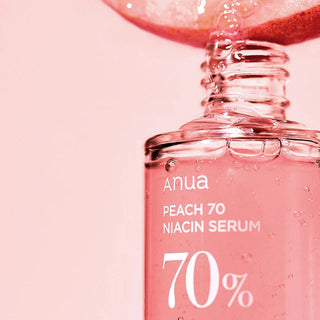 Ser cu 70% extract de piersica si niacinamide, Anua, 30 ml