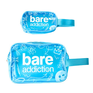 Portfard mare pentru produse cosmetice, Blue, Bare Addiction