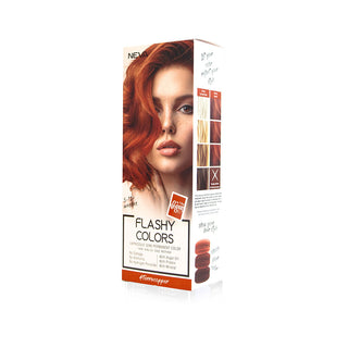 Flashy Colors Terra Copper, Nuantator semipermanent, aramiu roscat, 100% vegan, Neva, 100 ml