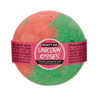 Bila de baie efervescenta cu vitamina E si capsuni, Unicorn Kisses, Beauty Jar, 150g