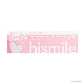 Hismile Barbie Pink Marshmallow pasta de dinti cu flour si aroma de bezea, 100 g