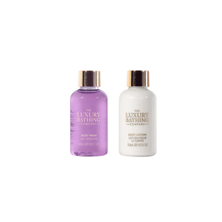 Set cadou Mini Body Duo, Lavender, 50 ml Gel de dus & 50 ml Lotiune corp, The Luxury Bathing Company, 2 articole Tuju -
