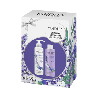 Set duo 1 x 250 ml gel de dus si 1 x 250 ml lotiune de corp cu parfum de lavanda englezeasca, English Lavender Collection, 2 articole