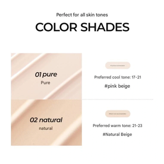 Cushion cu efect iluminator si SPF50+ PA++++, nuanta 01 Pure, Glow Fit BB Sun Cushion, I.st, 12 g